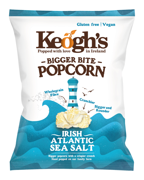 Keogh's Irish Atlantic Sea Salt Popcorn GDK DRINKS
